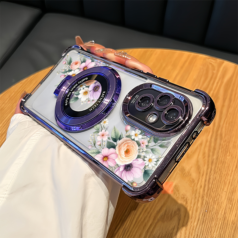Oppo Reno 12 - Розовый чехол для телефона с небольшим